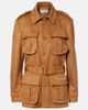 Xu Zhi Xu Zhi Studded belted field jacket - 1
