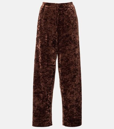 Xu Zhi Xu Zhi Velvet straight pants