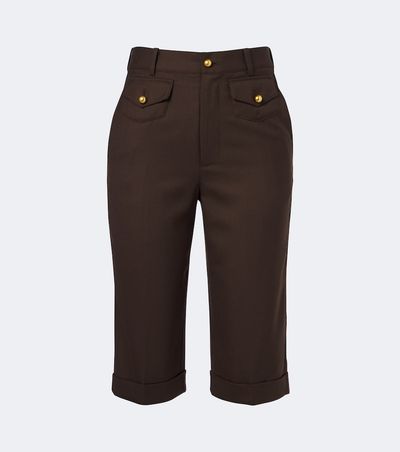 Xu Zhi Xu Zhi Wool capri pants
