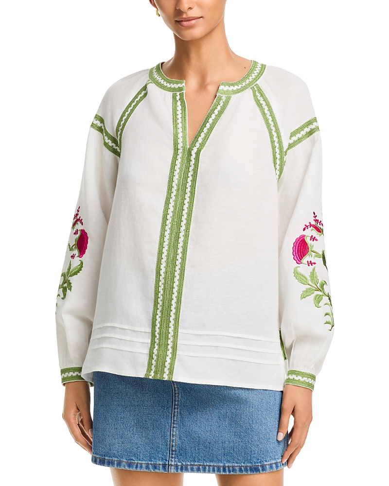 Y-3 Elie Tahari Sofia Embroidered Blouse