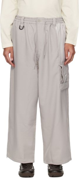 Y-3 Y-3 Beige Sport Uniform Straight Cargo Pants