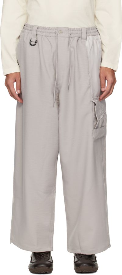 Y-3 Y-3 Beige Sport Uniform Straight Cargo Pants