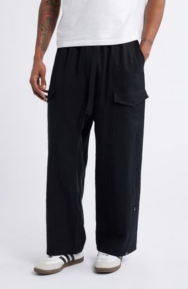 Y-3 Y-3 Belted Washed Twill Pants