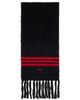 Y-3 Y-3 Black & Red Stripes Scarf - 1