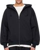 Y-3 Y-3 Black Brushed Terry Zip Hoodie - 1