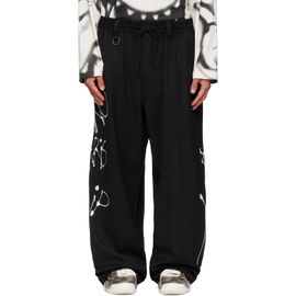 Y-3 Y-3 Black Chito Edition Graphic Wide Wool Trousers