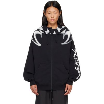 Y-3 Y-3 Black Chito Edition 'Y-3' Graphic Zipper Hoodie
