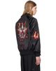 Y-3 Y-3 Black Embroidered Graphic Satin Souvenir Jacket - 3