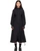 Y-3 Y-3 Black Gradient 3-Stripes Nylon Track Midi Dress - 1