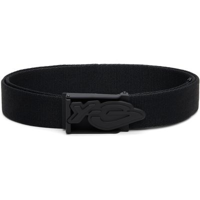 Y-3 Y-3 Black Graphic Logo Belt