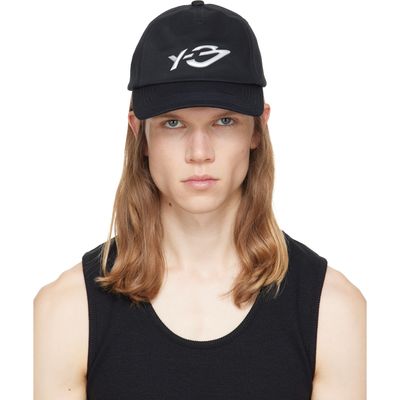 Y-3 Y-3 Black Graphic Logo Cap