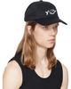 Y-3 Y-3 Black Graphic Logo Cap - 2