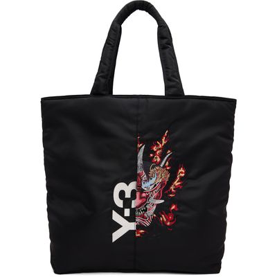 Y-3 Y-3 Black Graphic Tote