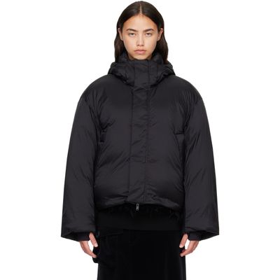 Y-3 Y-3 Black Hooded Puffer Down Jacket