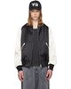 Y-3 Y-3 Black Liquid Logo Satin Souvenir Jacket - 1