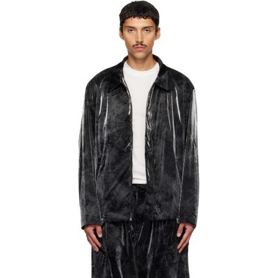 Y-3 Y-3 Black Marble Nylon Blouson Jacket