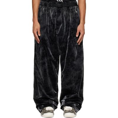 Y-3 Y-3 Black Marble Nylon Tapered Cargo Pants