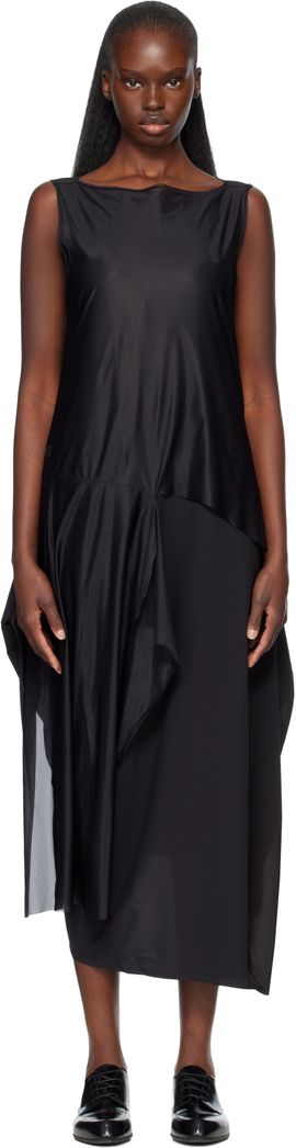 Y-3 Y-3 Black Mesh Midi Dress