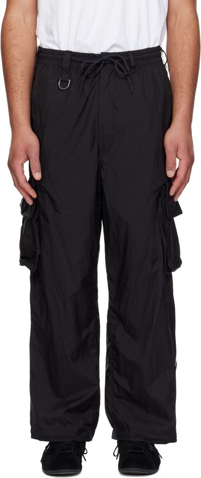 Y-3 Y-3 Black Nylon Wired 3 Stripes Cargo Pants