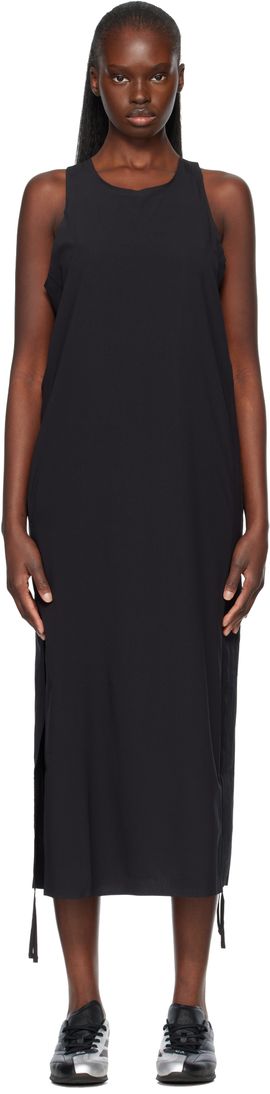 Y-3 Y-3 Black Racer Cinch Midi Dress