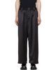 Y-3 Y-3 Black Satin Gradient 3-Stripes Track Pants - 1