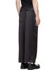 Y-3 Y-3 Black Satin Gradient 3-Stripes Track Pants - 3