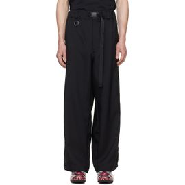 Y-3 Y-3 Black Sport Uniform Adaptive 3-Stripes Trousers