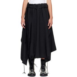 Y-3 Y-3 Black Sport Uniform Adaptive Length Midi Skirt