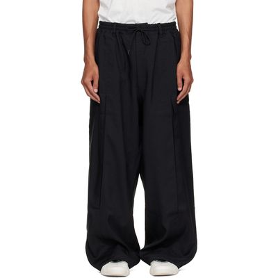 Y-3 Y-3 Black Sport Uniform Box Pleated Trousers