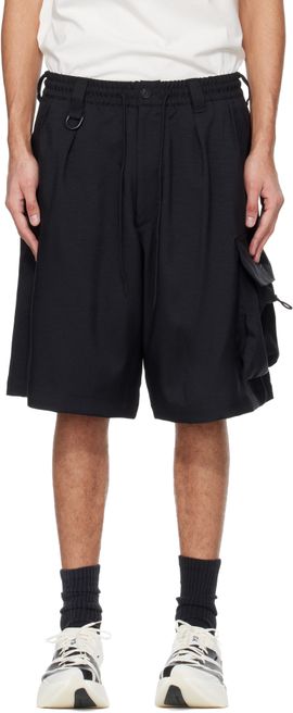 Y-3 Y-3 Black Sport Uniform Cargo Shorts