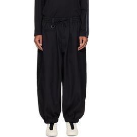 Y-3 Y-3 Black Sport Uniform Cuffed Trousers