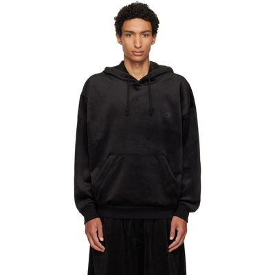 Y-3 Y-3 Black Velvet Corduroy Hoodie