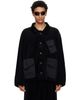 Y-3 Y-3 Black Vevet Corduroy Utility Blouson Jacket - 1