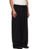 Y-3 Y-3 Black Wool Straight Leg Trousers - 2