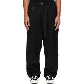 Y-3 Y-3 Black Wool Utility Cargo Pants