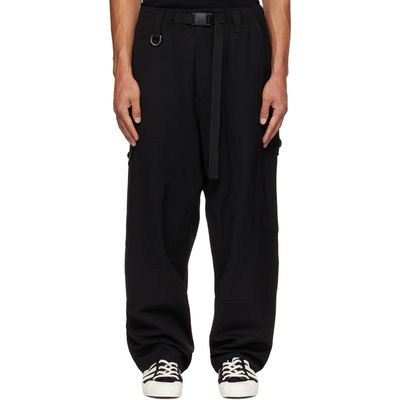 Y-3 Y-3 Black Wool Utility Cargo Pants