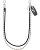 Y-3 Y-3 Braided Leather & Ball Chain Keychain - 1