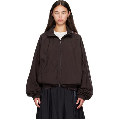 Y-3 Y-3 Burgundy Gradient 3-Stripes Nylon Track Jacket