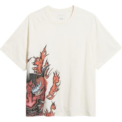 Y-3 Y-3 Graphic Short Sleeve Cotton T-Shirt