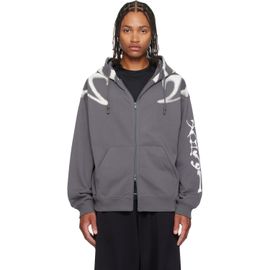Y-3 Y-3 Gray Chito Edition Graphic Zipper Hoodie
