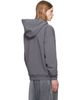 Y-3 Y-3 Gray French Terry Liquid Logo Hoodie - 3