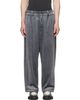 Y-3 Y-3 Gray Velvet Corduroy Track Pants - 1