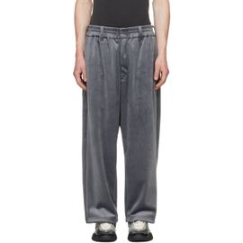 Y-3 Y-3 Gray Velvet Corduroy Track Pants