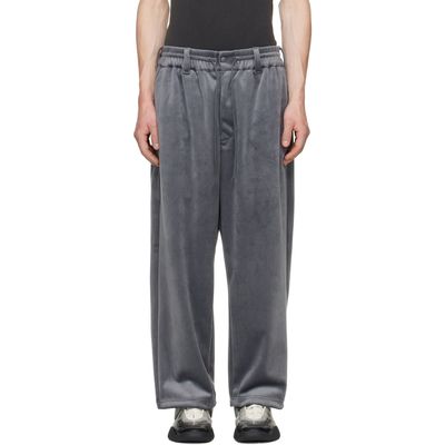 Y-3 Y-3 Gray Velvet Corduroy Track Pants