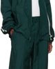 Y-3 Y-3 Green Raw Edge 3 Stripes Nylon Shell Jacket - 4