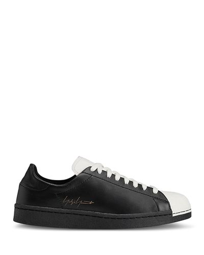 Y-3 Y-3 Men's Superstar Leather Lace Up Sneakers