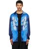 Y-3 Y-3 Navy Satin Graphic 'Dragon' Shirt - 1