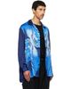 Y-3 Y-3 Navy Satin Graphic 'Dragon' Shirt - 2
