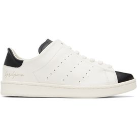 Y-3 Y-3 White & Black Diagonal Stan Smith Sneakers