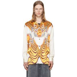 Y-3 Y-3 Yellow Satin Graphic Shirt